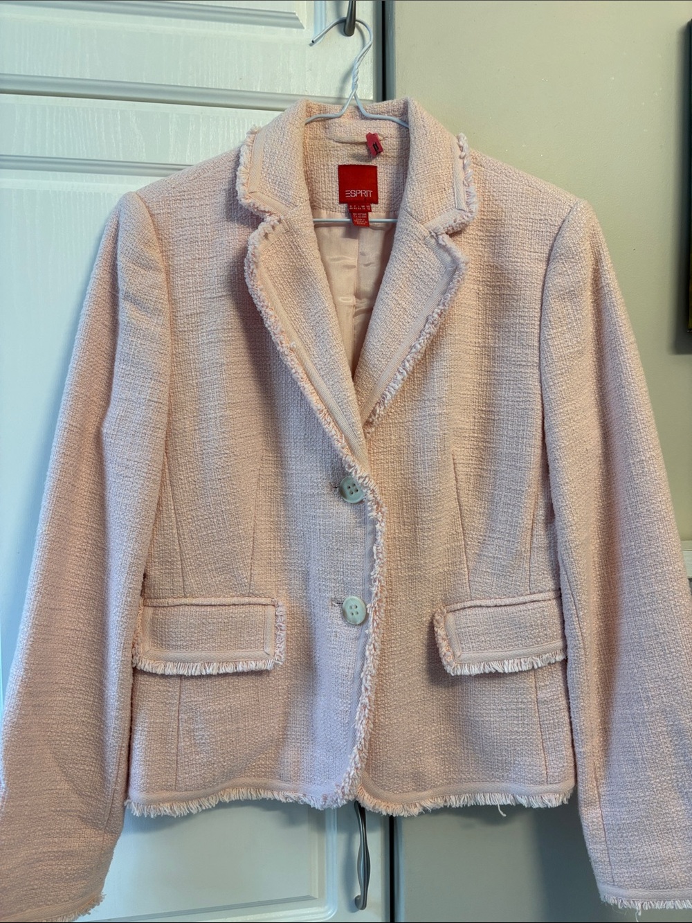 Espirit pink cotton blazer ptp 19”